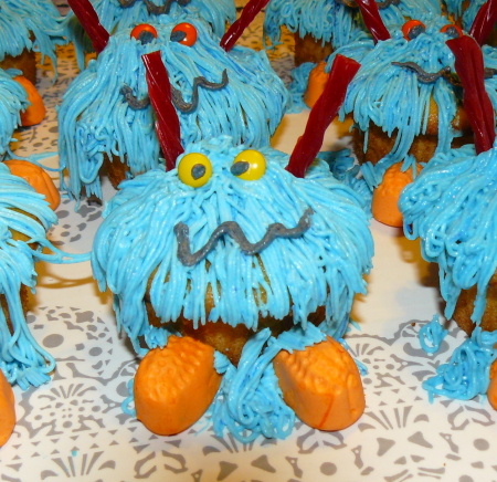 Blue Monster Cup Cakes