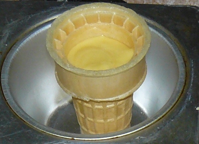 cupcake in cone